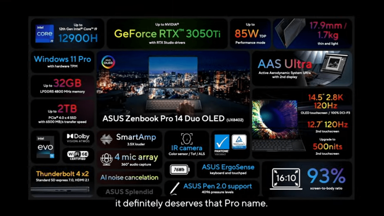 图片[9]-华硕发布2022年全新ZenBook系列：ZenBook Pro 16X OLED、ZenBook Pro 14 Duo OLED-优众博客
