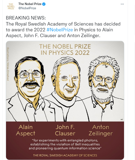 三位科学家获2022诺贝尔物理学奖，来看看三位天才的简介!-优众博客